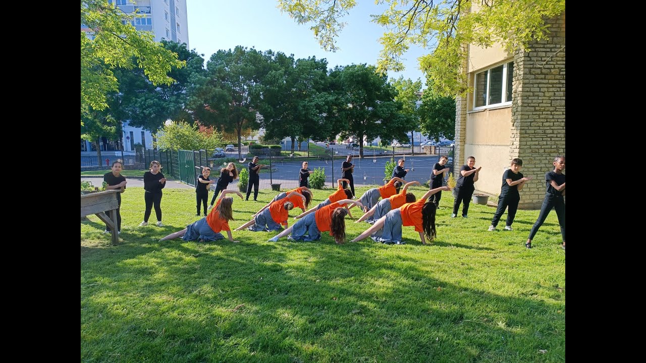 classedesmakers's tweet card. Chorégraphie et percussions corporelles des CM1/CM2 de l'école...