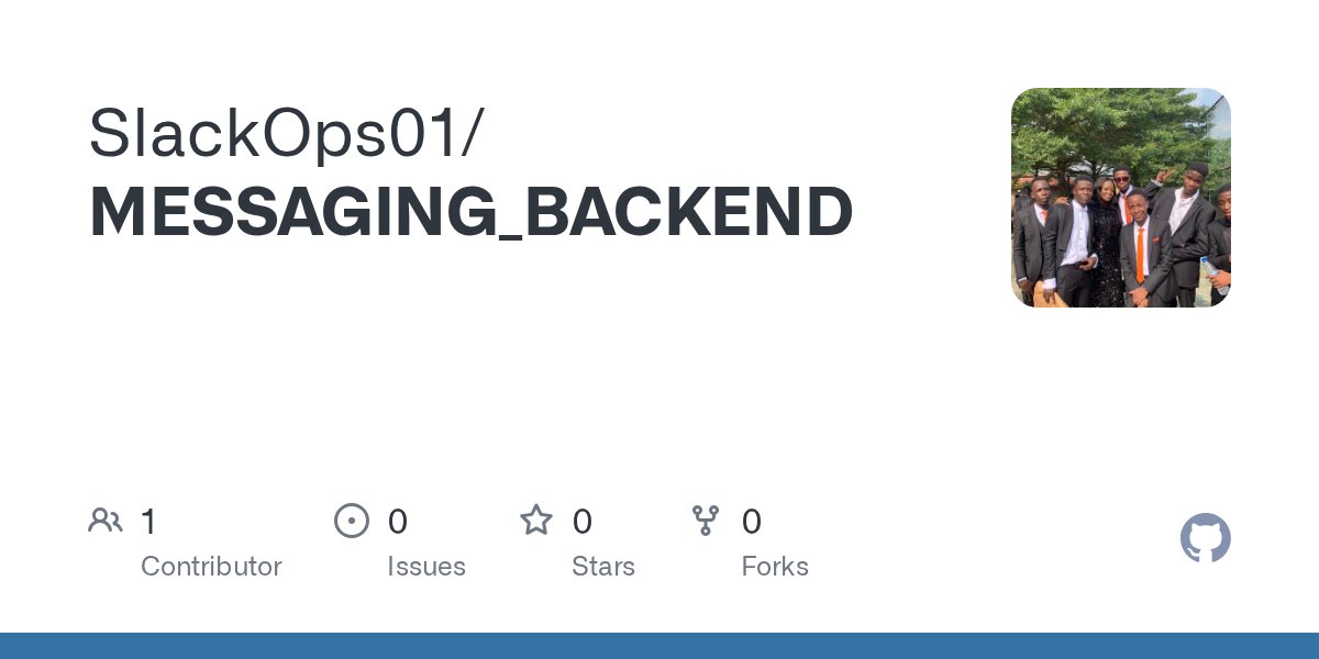 Toreewaju's tweet card. Contribute to SlackOps01/MESSAGING_BACKEND development by creating an account on GitHub.
