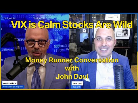 davidnelsoncfa's tweet card. VIX is Calm Stocks Are Wild: Money Runner Conversation with Astoria's...