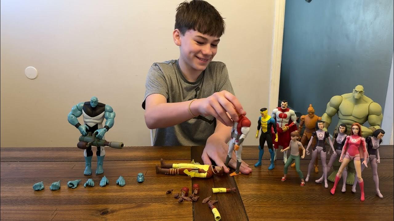 litlgeeks's tweet card. Magic Box Invincible Mauler Twin and Rex Splode by Diamond Select Toys