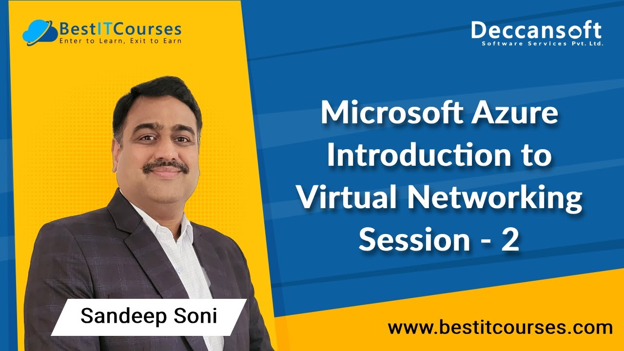 dotnettranings's tweet card. Microsoft Azure | Introduction To Networking | Session - 1