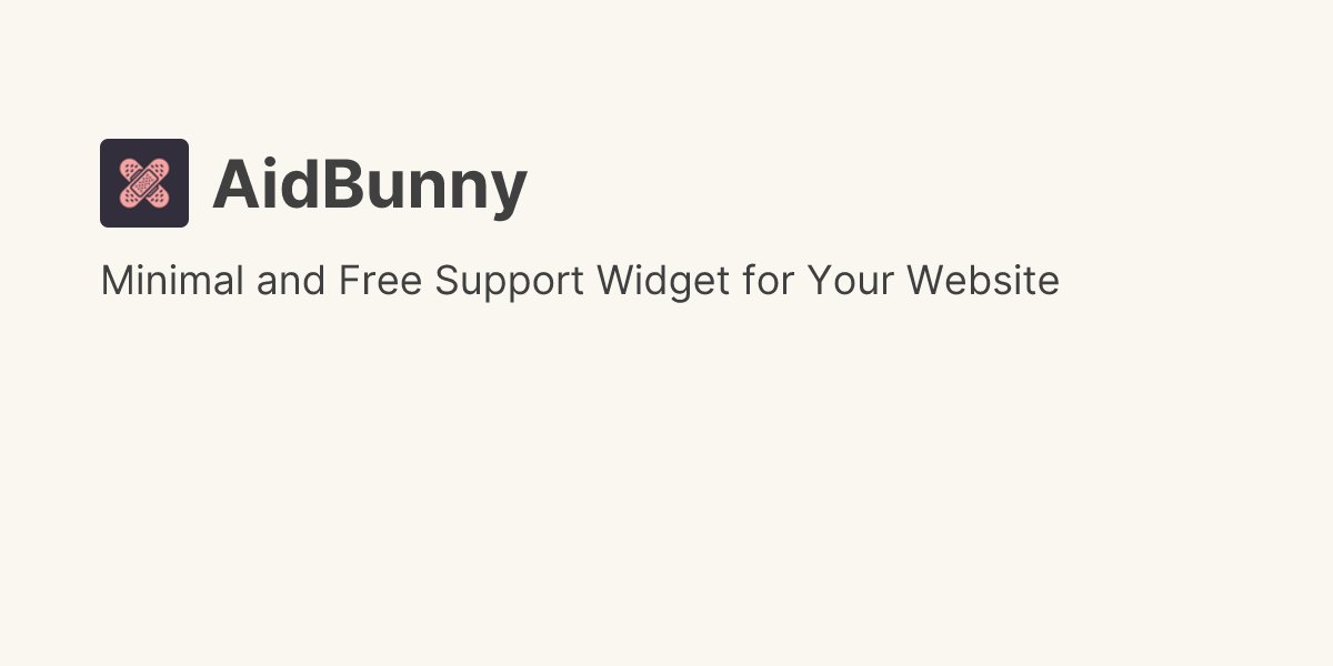 codeboje's tweet card. Discover AidBunny on Uneed - Minimal and Free Support Widget for Your Website | Support, Software, Feedback in Business (Free)