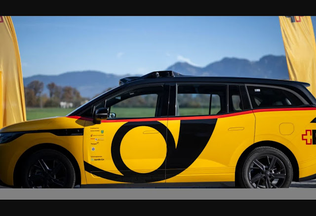 newstecnicas's tweet card. PostBus inicia en Suiza pruebas de taxis automatizados con IA (Nivel 4). Analizamos el precedente regulatorio de movilidad autónoma para toda Europa.