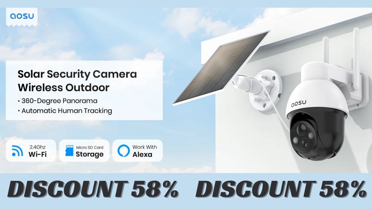 Giftcard10000's tweet card. AOSU 3MP PTZ 4/8/12pcs Solar Camera 5000mAh Battery Wireless 2.4Ghz...