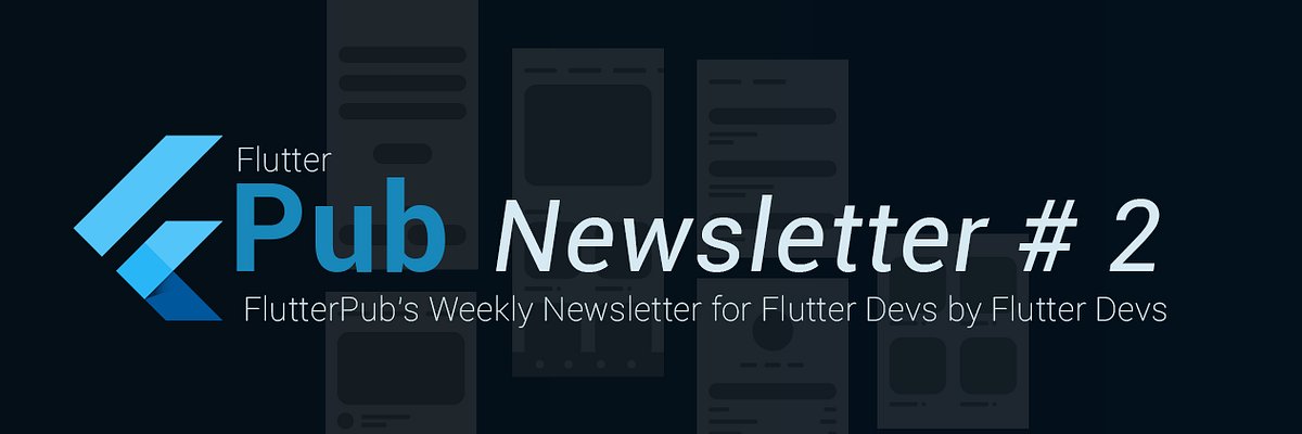 FlutterPub's tweet card. Written by Wajahat Karim