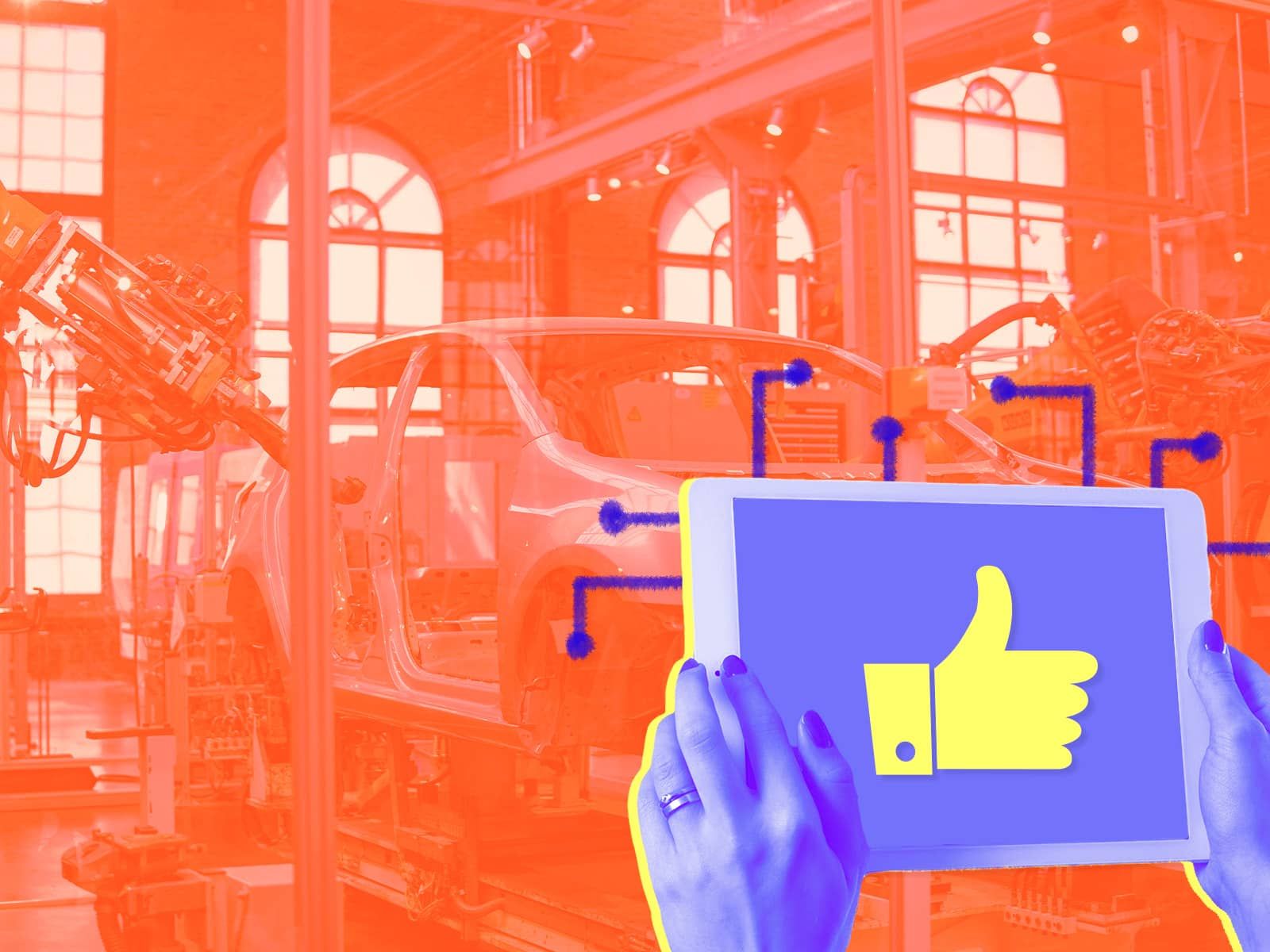 iotforall's tweet card. Low-Code and No-Code Software: The Future of Quality Control | IoT For All