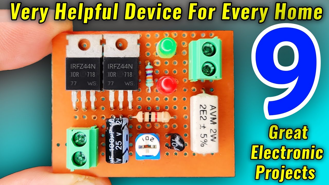 a2z_US's tweet card. 9 helpful Electronics Projects for Beginners