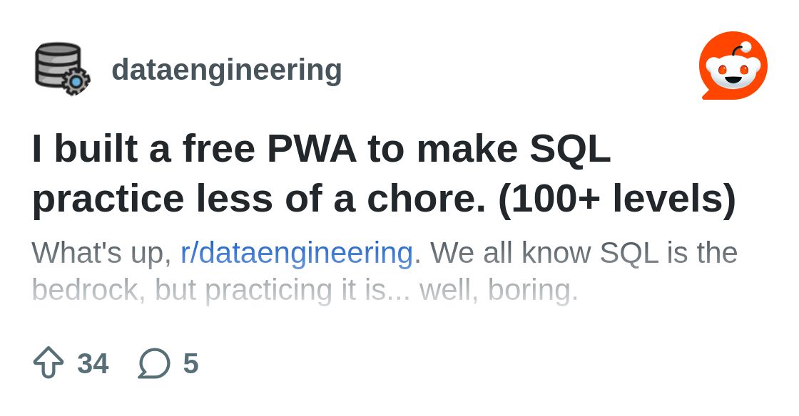 data_cyborg's tweet card. Explore this post and more from the dataengineering community