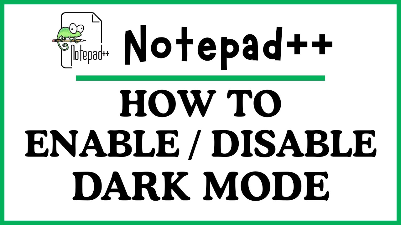CraigJohnson20's tweet card. How to Enable or Disable Dark Mode in Notepad++ | Step-by-Step PC...
