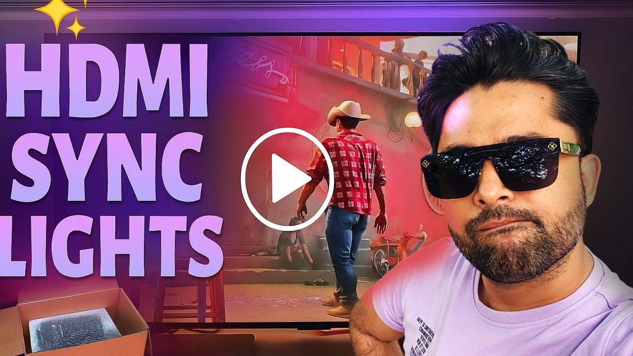 TechWeu's tweet card. TV Lights Ka BAAP! 🔥 Spectra Lights HDMI Sync Box 2.0 Unbxing &...