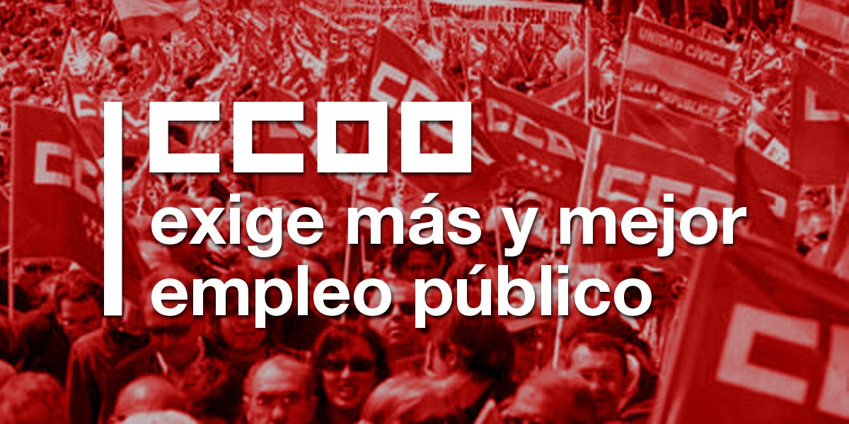 CCOOSPM's tweet card. En la última reunión con Función Pública CCOO exigió que se cumplieran las todos los puntos pendientes del Acuerdo para una Administración del siglo XXI.