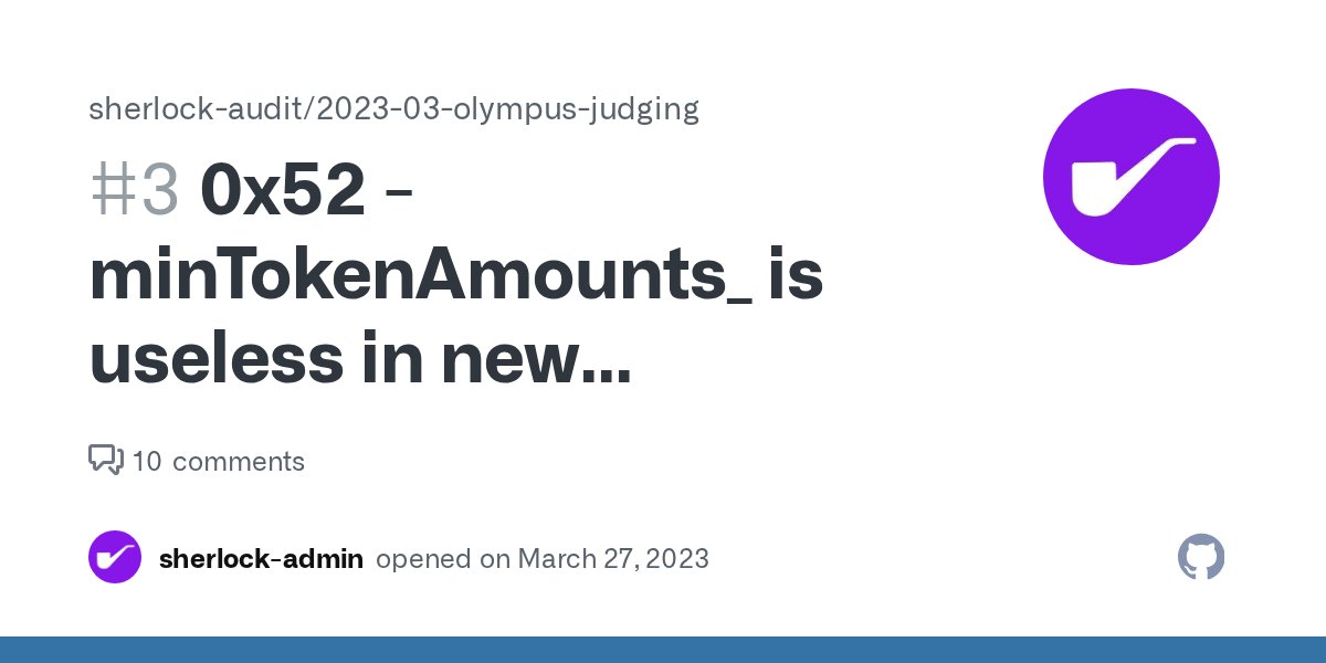 Audix_hq's tweet card. 0x52 high minTokenAmounts_ is useless in new configuration and doesn't provide any real slippage protection Summary BLVaultLido#withdraw skims off extra stETH from the user that results from or...