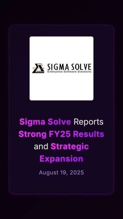 NiftyBn's tweet card. Sigma Solve Reports Strong FY25 Results and Strategic Expansion...