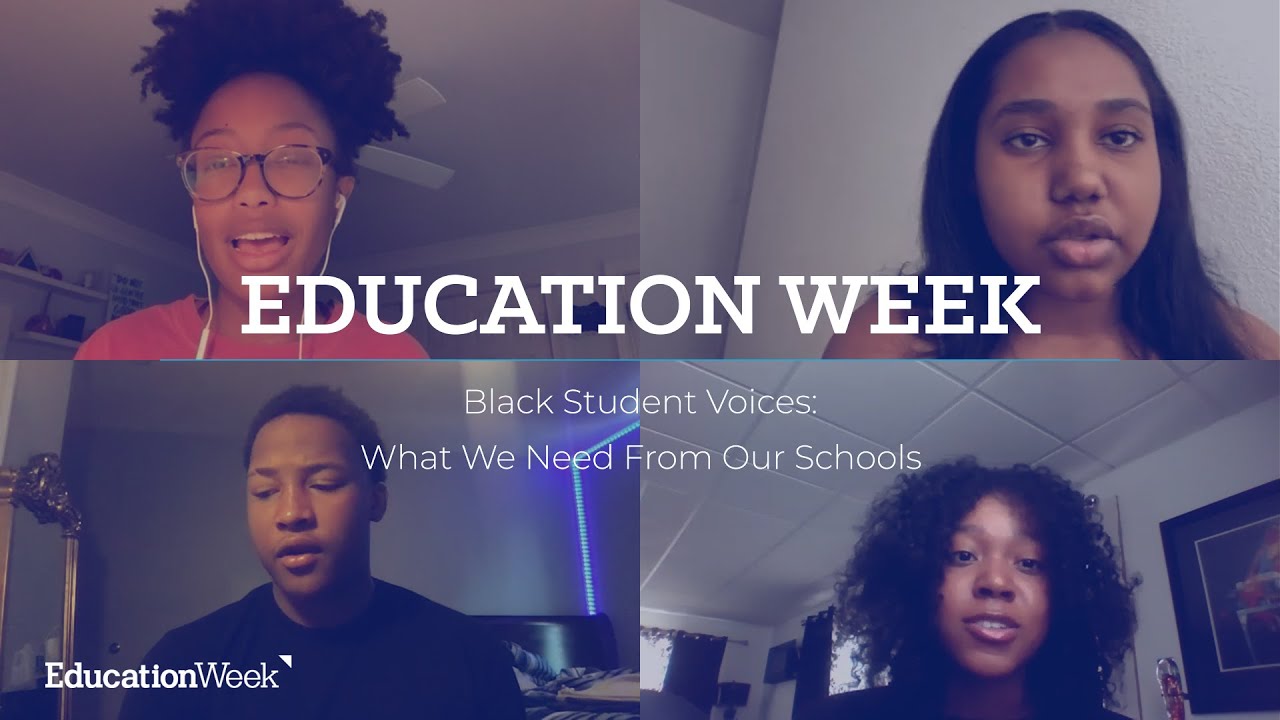 educationweek's tweet card. Black Student Voices: What We Need From Our Schools