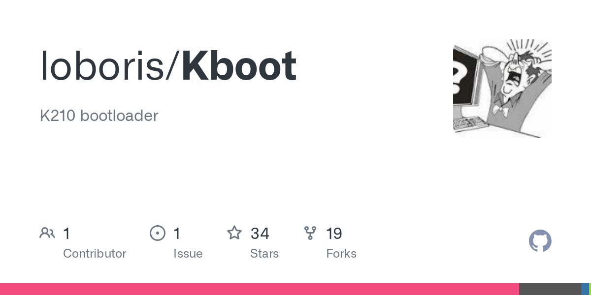loboris2's tweet card. K210 bootloader. Contribute to loboris/Kboot development by creating an account on GitHub.