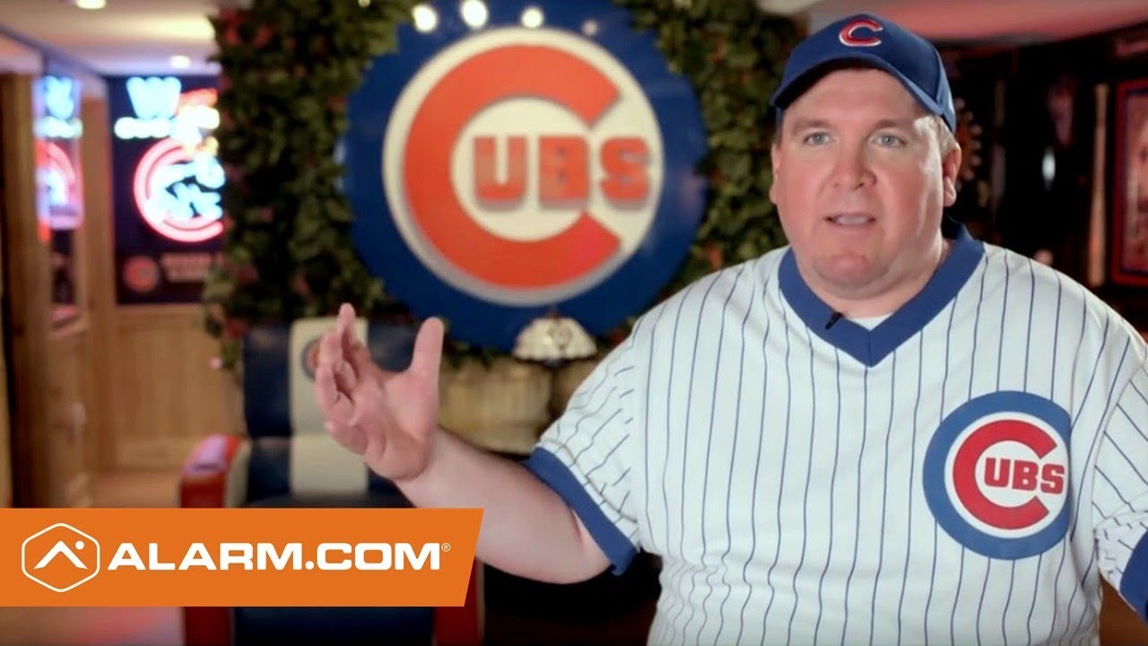 SecurityAssoc's tweet card. The Ultimate MLB Fan Cave... Powered by Alarm.com