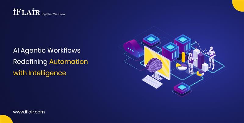 iFlairWebTech's tweet card. AI Agentic workflows automate multi-step tasks with logic and context, redefining efficiency in AI development and business operations.