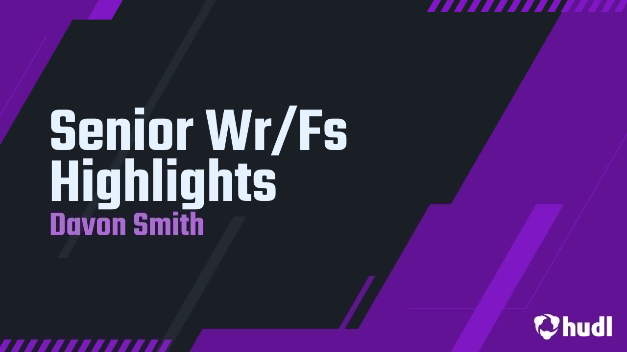 Davon_Smith5's tweet card. Senior Wr/Fs Highlights