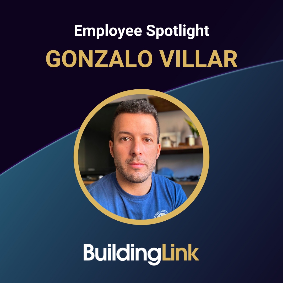 BuildingLink's tweet card. In this Employee Spotlight, we are excited to introduce Gonzalo Villar, one of BuildingLink’s multifaceted Software Engineering Managers.