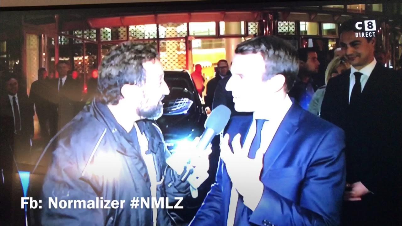 Normalizer_Nmlz's tweet card. Cyril Hanouna à la rencontre d'Emmanuel Macron pour la 1000ieme de...