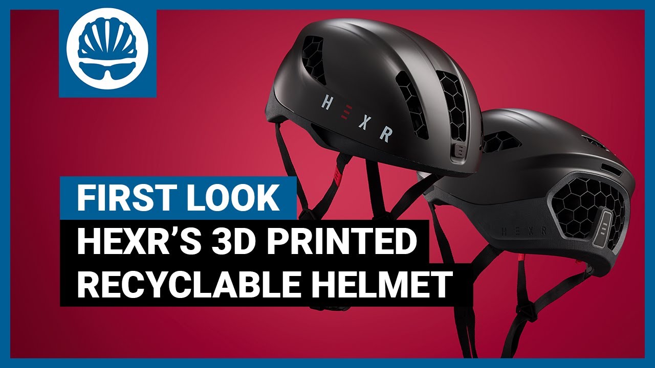 3DPrintingProfs's tweet card. The World's First Truly Custom Bike Helmet | Hexr's 3D-Printed,...