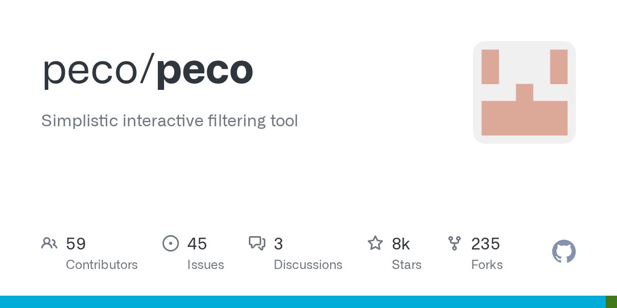 so_engr's tweet card. Simplistic interactive filtering tool. Contribute to peco/peco development by creating an account on GitHub.
