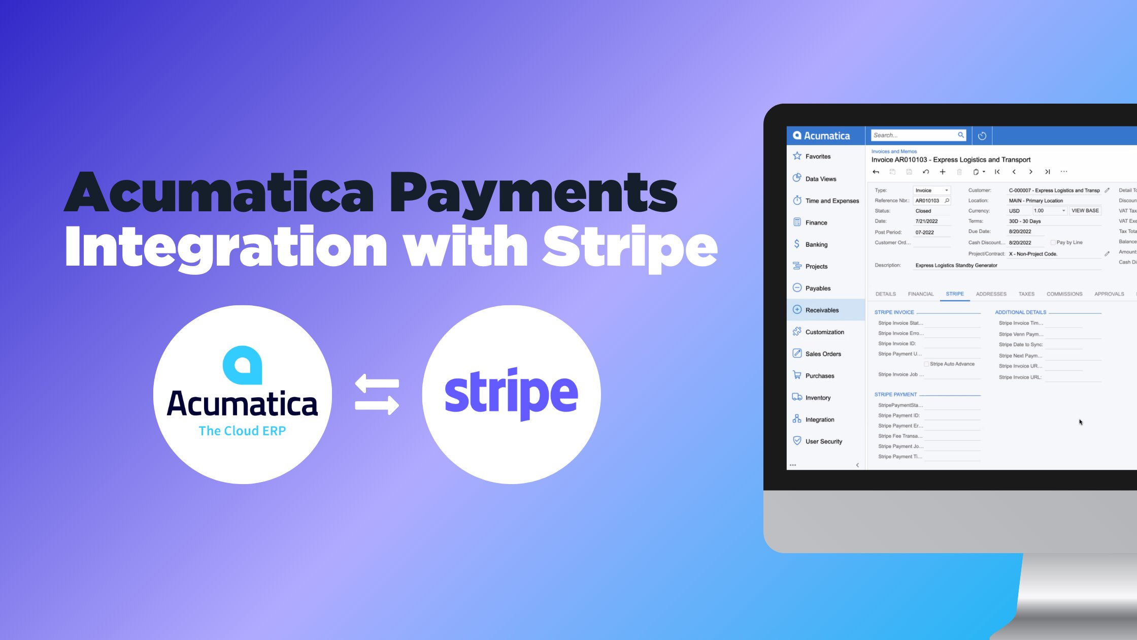 venn_tech's tweet card. If you’re a scaling business using Acumatica, a Stripe payments integration can significantly reduce the amount of time it takes to manage the books.