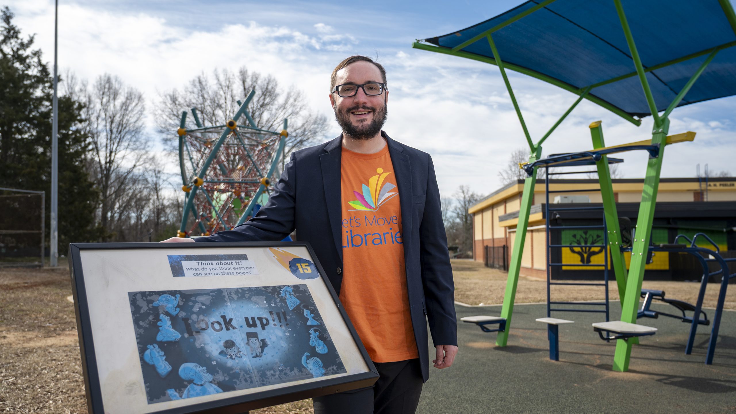 UNCGResearch's tweet card. Dr. Noah Lenstra's "Let's Move in Libraries" initiative is inspiring libraries in America and around the world to boost healthy living in their communities, as part of the growing library health...