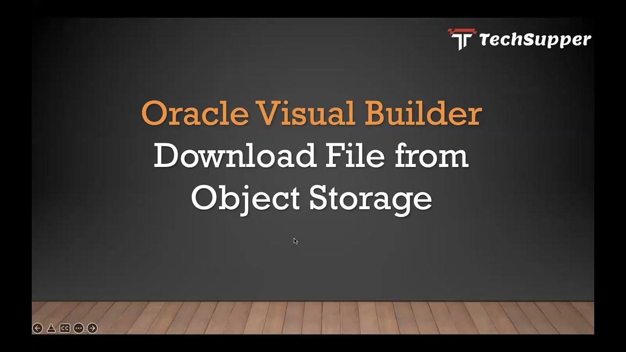 ankur_jain2's tweet card. 2. Downloading from OCI Object Storage from VB application | Oracle...