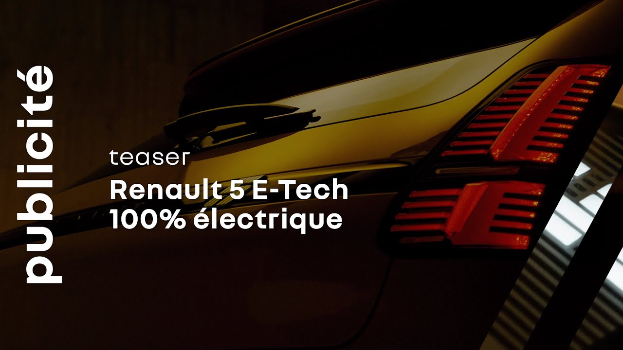 jaxx's tweet card. soyez parmi les premiers | Renault 5 E-Tech électrique