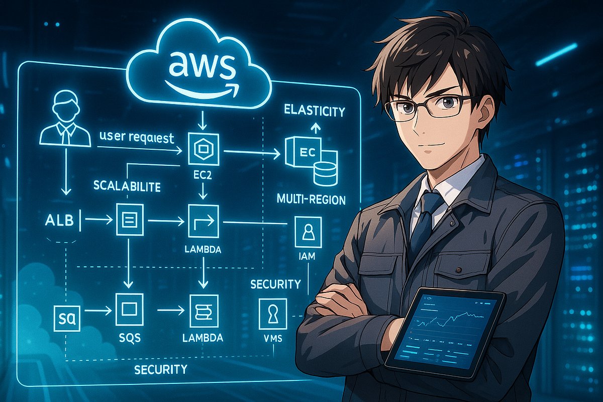 ismailriyaz999's tweet card. Learn how real-world banking systems use AWS to achieve resilience, elasticity, scalability, and high availability. This DevOps-driven…