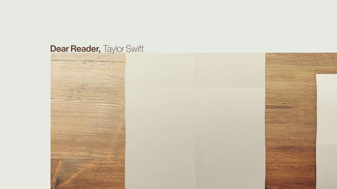 NightlyTay61734's tweet card. Taylor Swift - Dear Reader (Official Lyric Video)