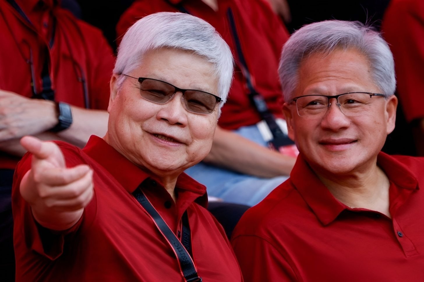 bigbopper_l's tweet card. NVIDIA CEO Jensen Huang attended TSMC's 'Sports Day' in Taiwan, telling the public that 'without TSMC, there would be no NVIDIA today'.