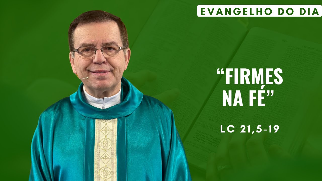 PadreAlberto_'s tweet card. EVANGELHO DO DIA 16/11 (domingo): FIRMES NA FÉ Lc 21,5-19