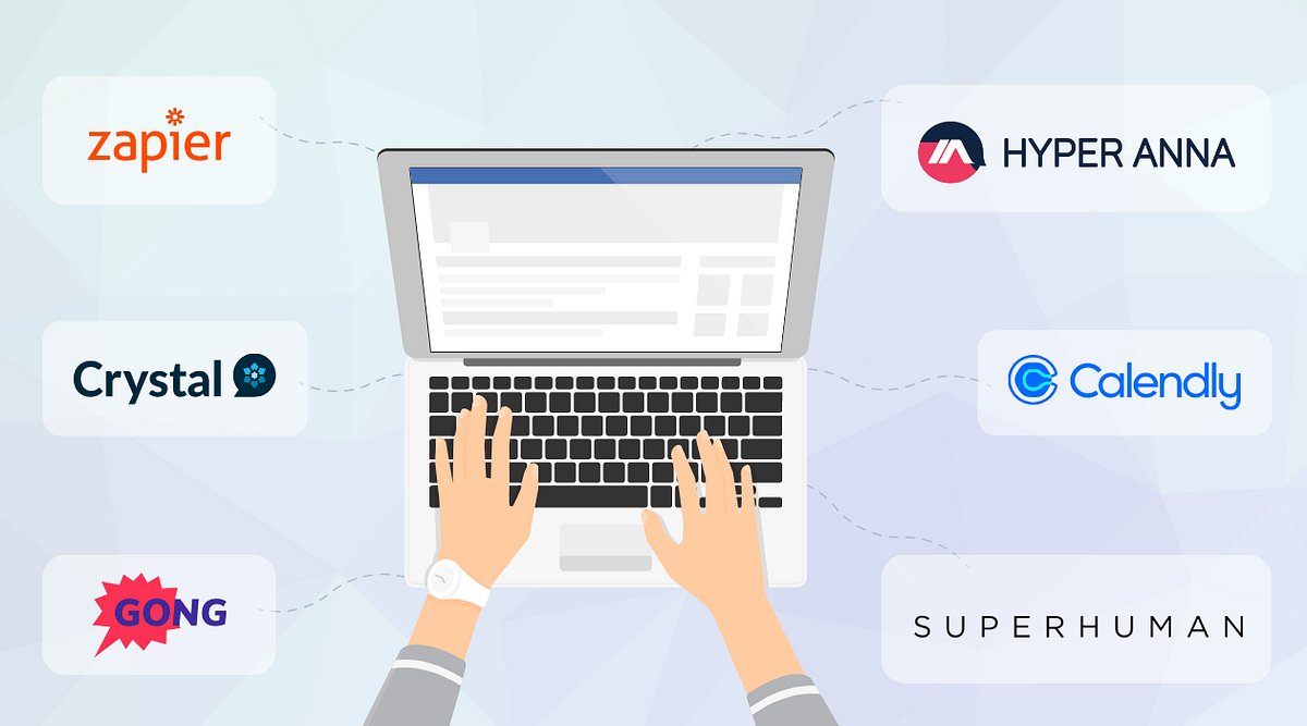 hyperanna_AI's tweet card. Update your sales tech stack with Gong, Crystal, Superhuman & more.