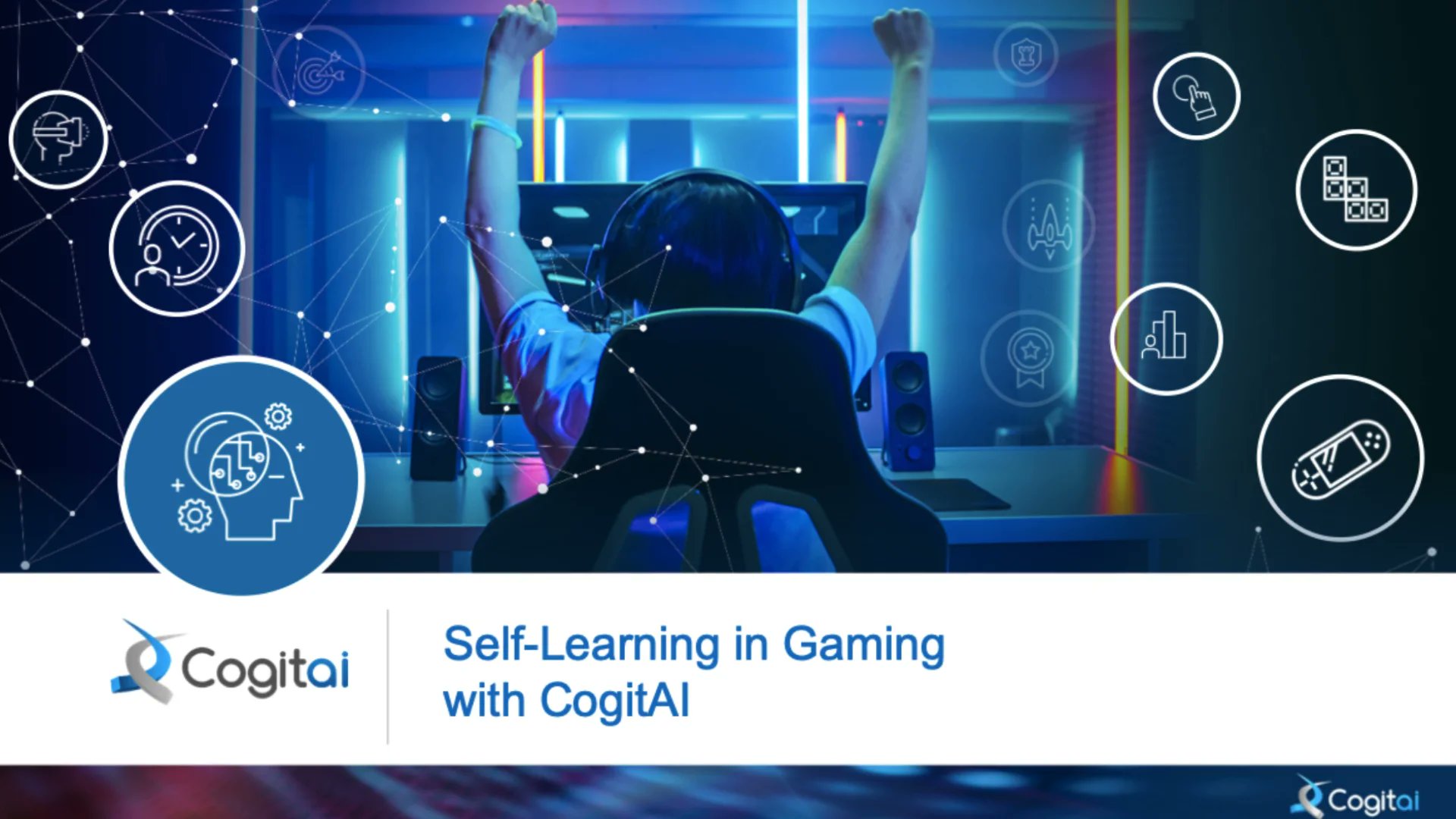 Cogitai's tweet card. Self-Learning in Gaming