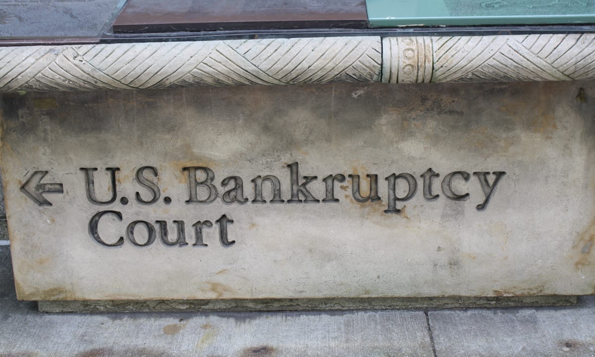 acklaw's tweet card. The U.S. saw 10 bankruptcy filings by large corporates with at least $50 million in liabilities in April, but that’s almost 50 percent lower than the same