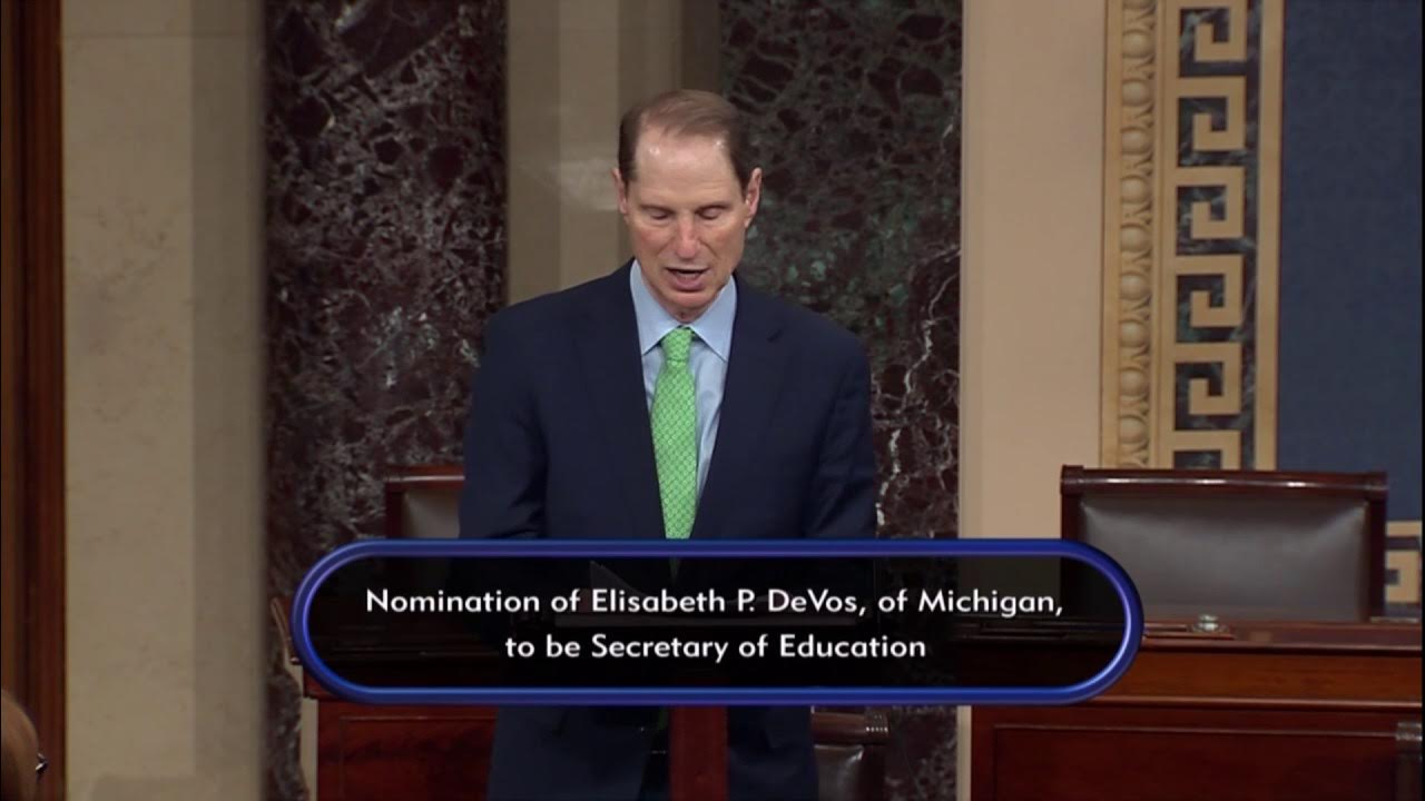 Tech_Stories's tweet card. Wyden: Our kids deserve better than DeVos