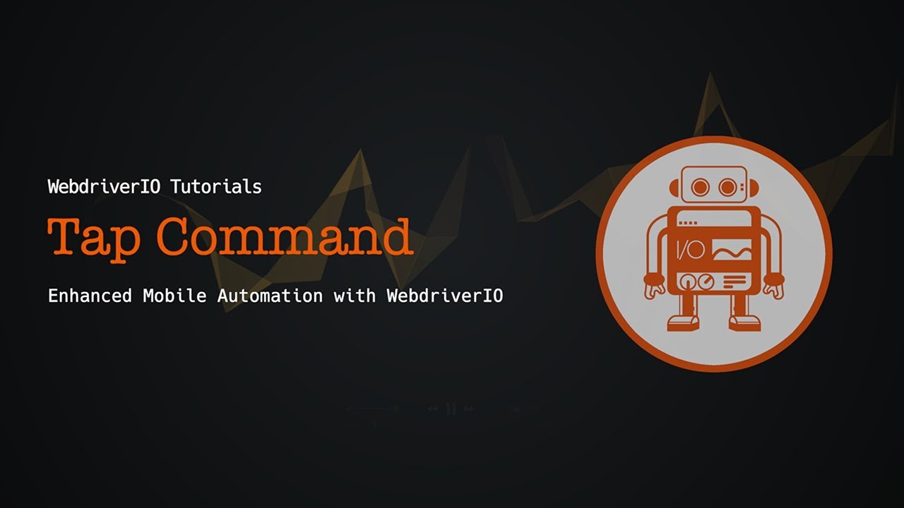 webdriverio's tweet card. WebdriverIO Tutorials: Tap Command