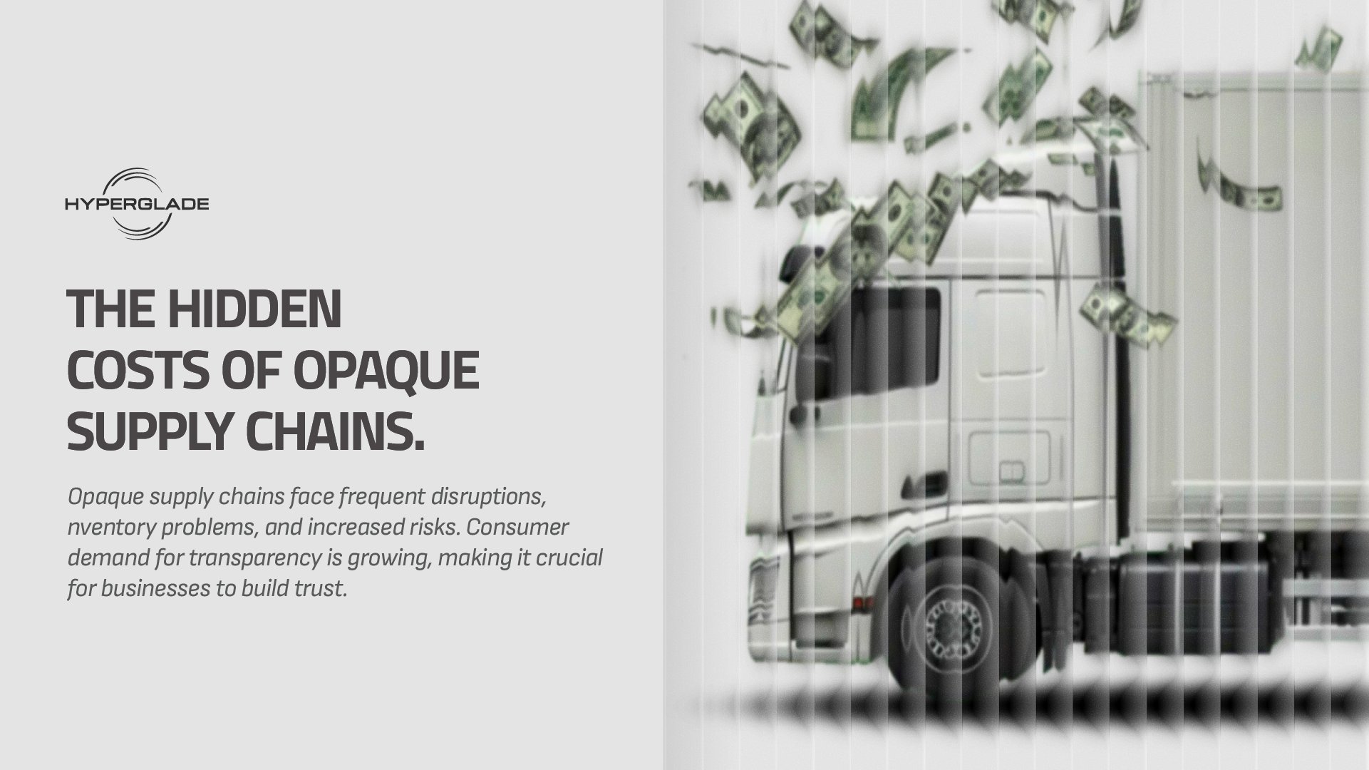 hyperglade's tweet card. Imagine you’re running a thriving business, shipping products across multiple continents. Suddenly, a vital shipment gets delayed in transit - and you have no idea why. Your production line grinds to...