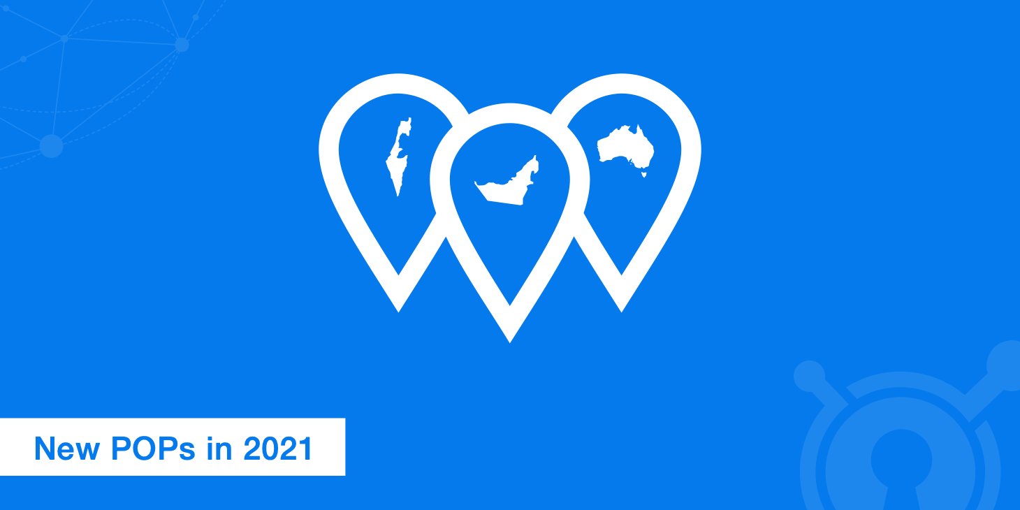 KeyCDN's tweet card. KeyCDN has taken the global expansion to the next level. We're excited to announce that we've launched several new POPs this year already.