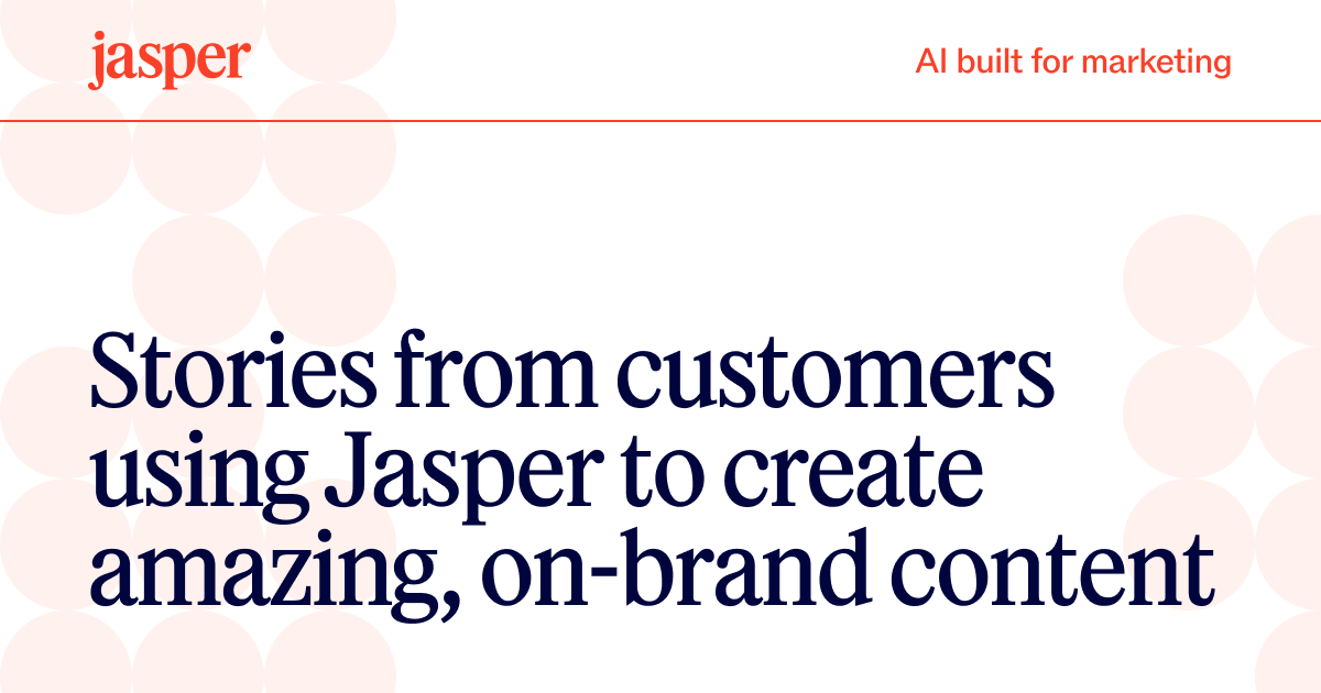 walid_mezner's tweet card. Explore our collection of customer stories showcasing the power of Jasper AI's innovative solutions in driving growth and success for businesses like yours