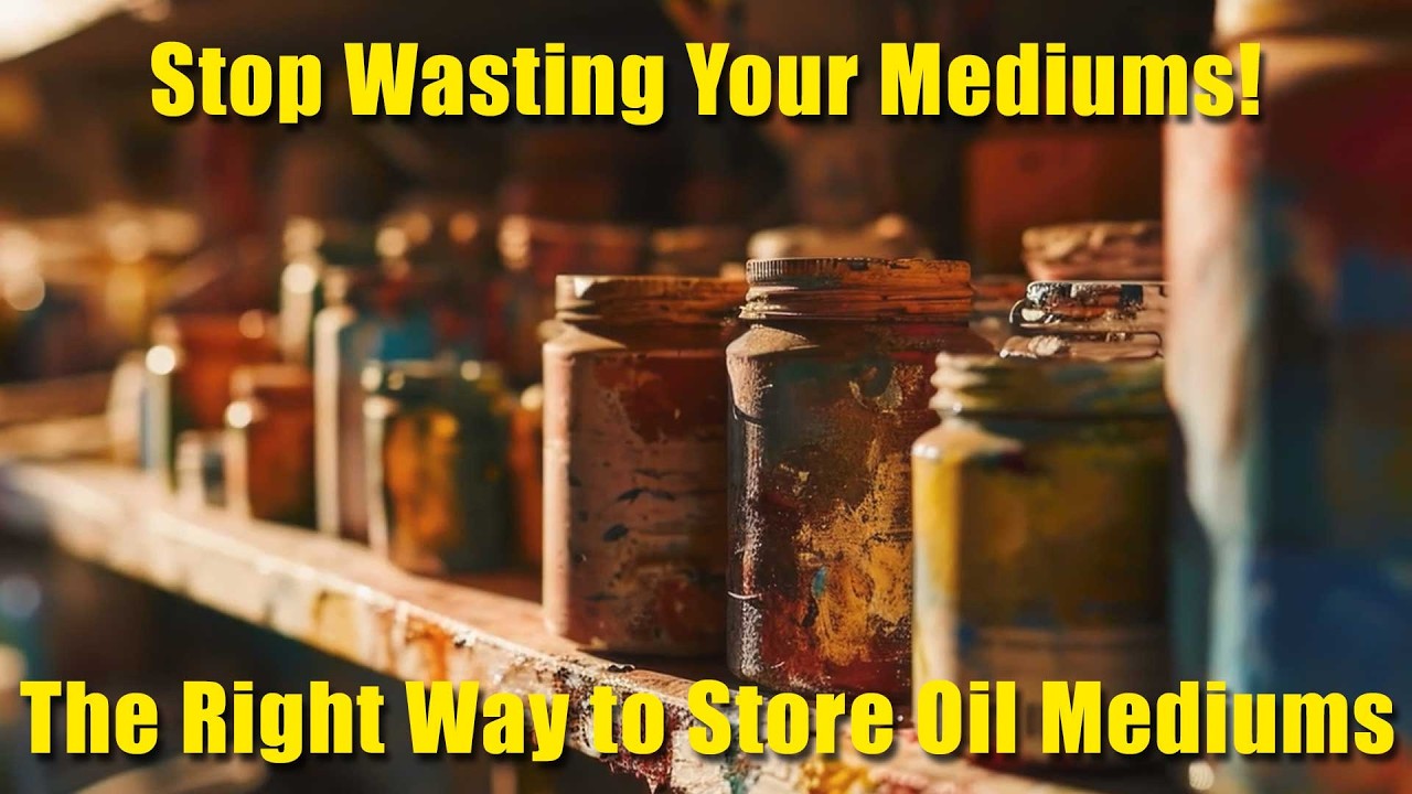 NaturalPigments's tweet card. How to Store Oil Painting Mediums | Keep Them Fresh and Ready to Use