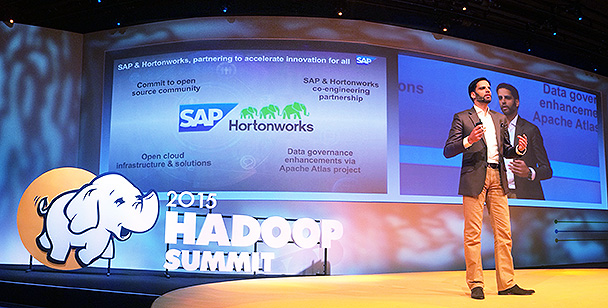 timoelliott's tweet card. At the Hadoop Summit in Brussels, Irfan Khan explained SAP’s support for enterprise Hadoop deployments.