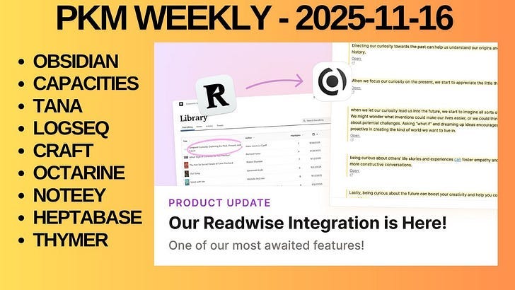 ednico_'s tweet card. A look at the latest Personal Knowledge Management PKM news from the past week.