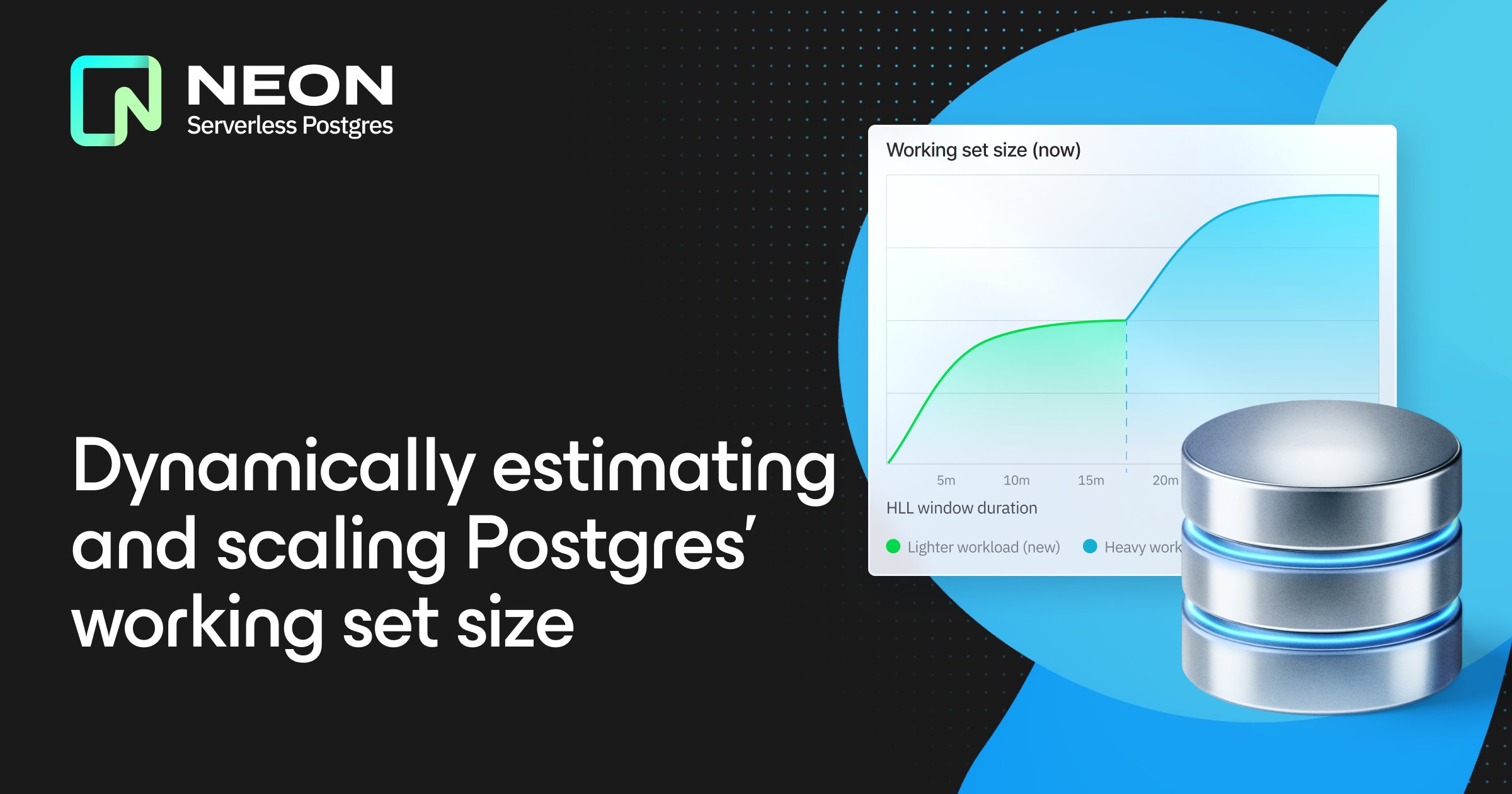 neondatabase's tweet card. A deep dive at the technical details of how Neon estimates the Postgres working set size to keep the working set in memory via autoscaling.