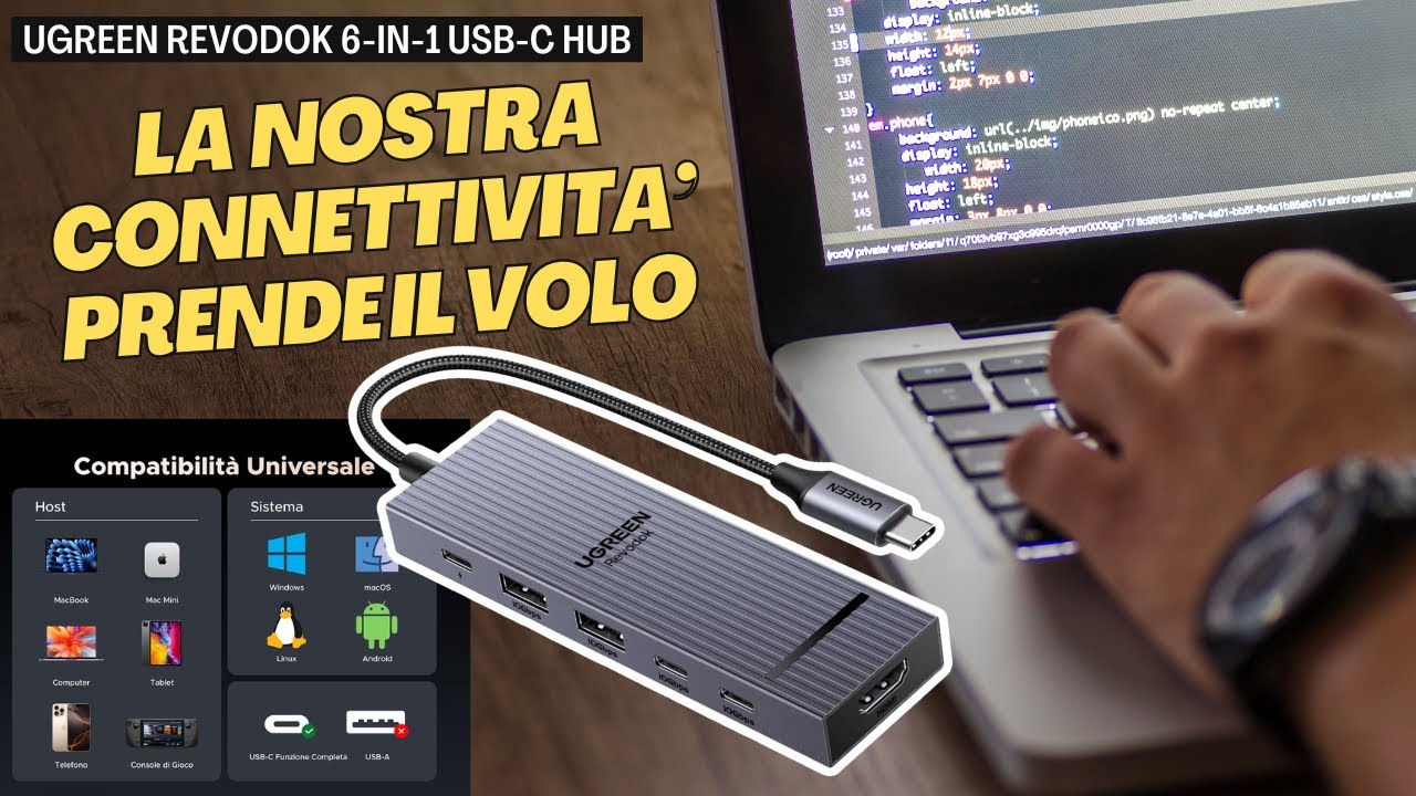 TopOfTheTips3's tweet card. 🔌 Potenziamo i nostri dispositivi con il miglior Hub USB-C: Ugreen...