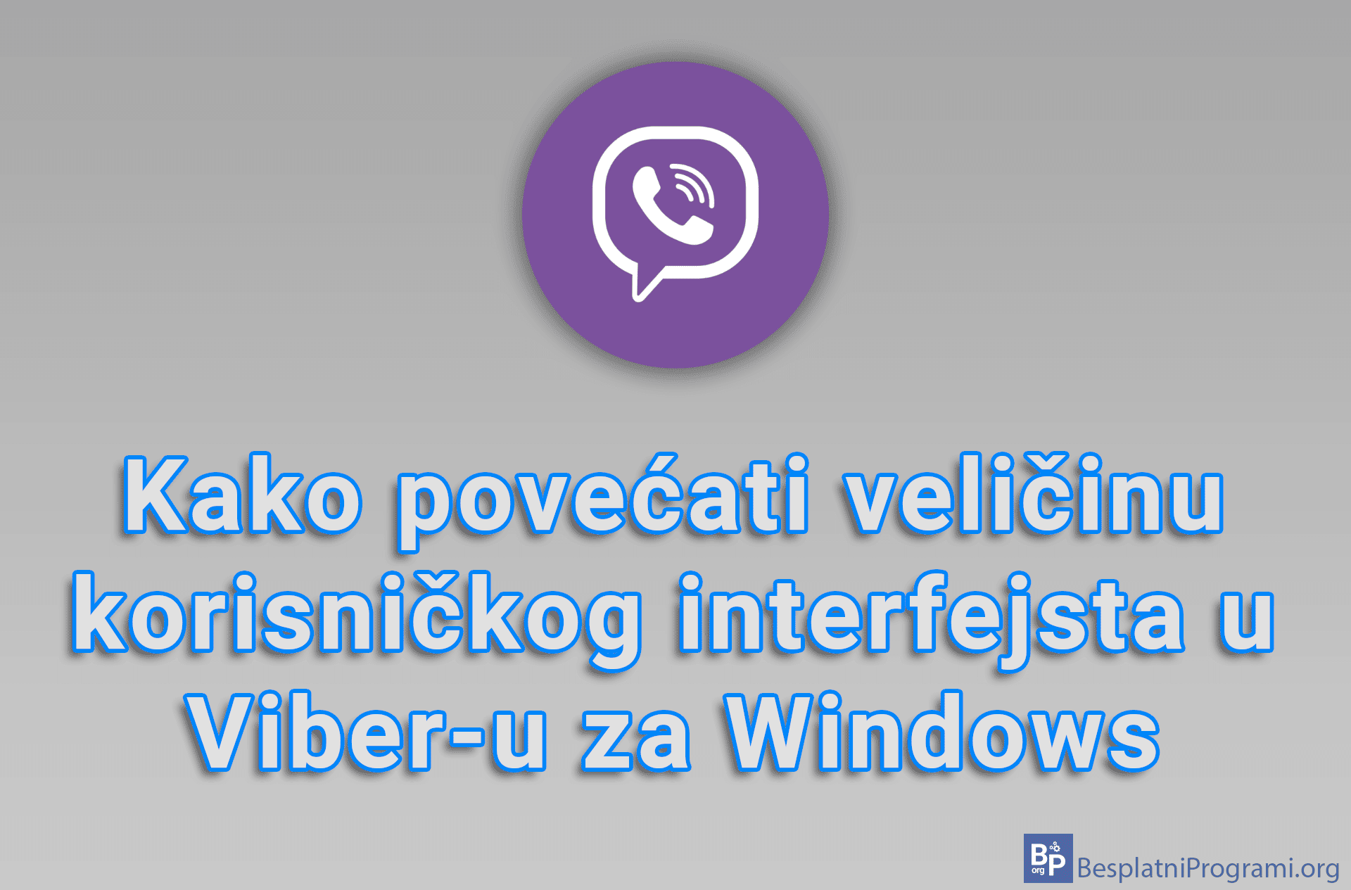 FreeProgrami's tweet card. Pogledajte naš video tutorijal u kome vam pokazujemo, korak po korak, kako povećati veličinu korisničkog interfejsa u Viber-u za Windows.