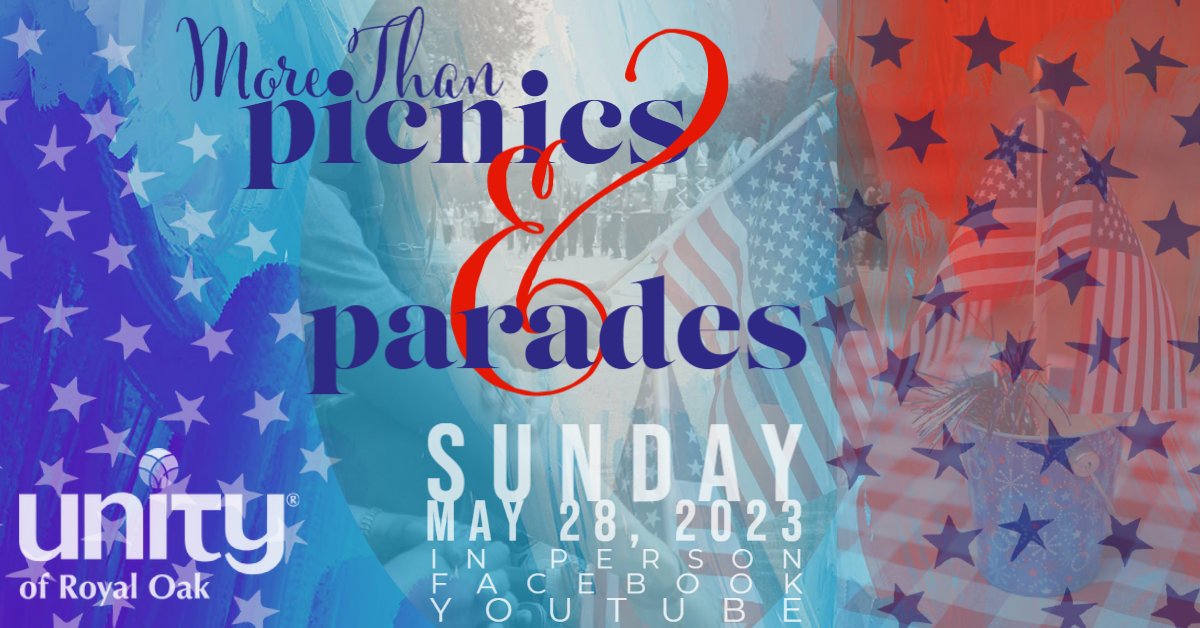 UnityRo's tweet card. Join us this Sunday as we honor and celebrate those who've made the ultimate sacrifice for our nation. In Person, Facebook, YouTube