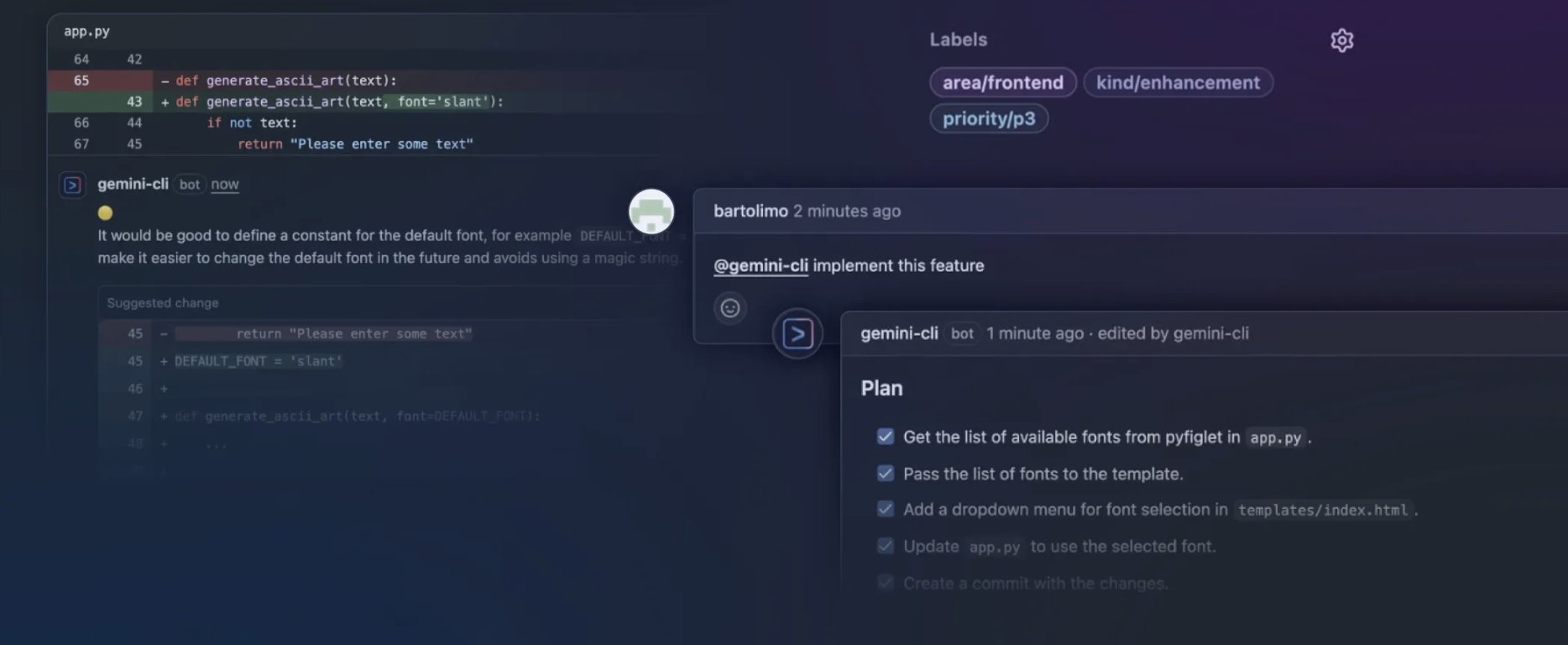 googlecloud_jp's tweet card. AI コーディングの新たなパートナー：Gemini CLI GitHub Actions を発表 | Google Cloud 公式ブログ